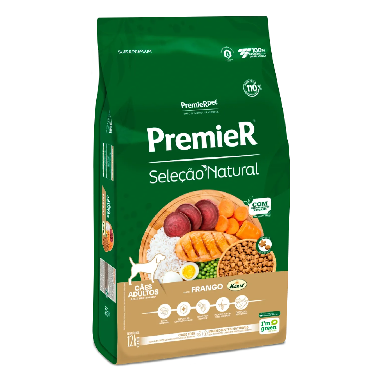 Ração Premier Seleção Natural Cães Adultos Frango Korin